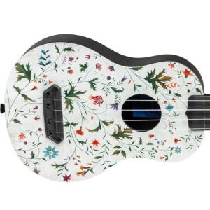 Flight UTS-40 FLOWER Ultra Travel Series Soprano Ukulele with Bag